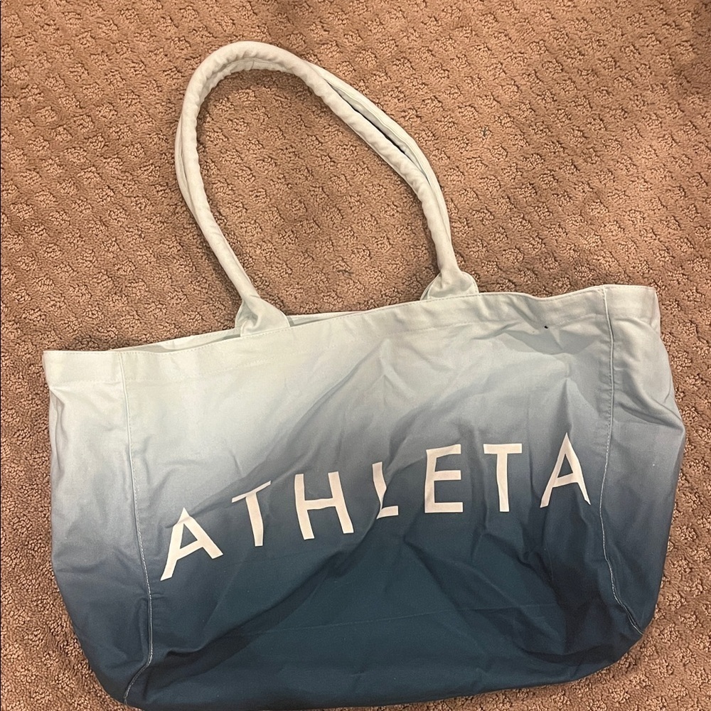 Athleta Gradient Blue Tote Bag